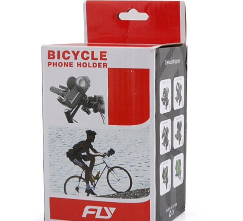 Flexible Bicycle Bike Holder for Mobile Phone MP4/PDS/GPS Black